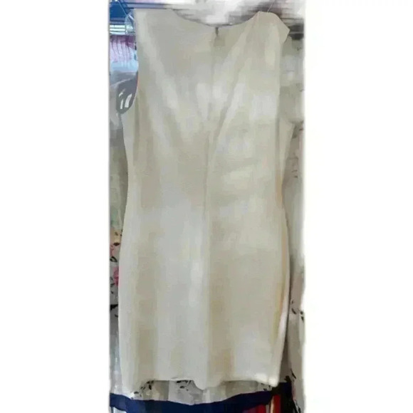TOMMY HILFIGER Womens Ivory Textured Sleeveless ‎ Body Con Dress Size 12 - Picture 2 of 7